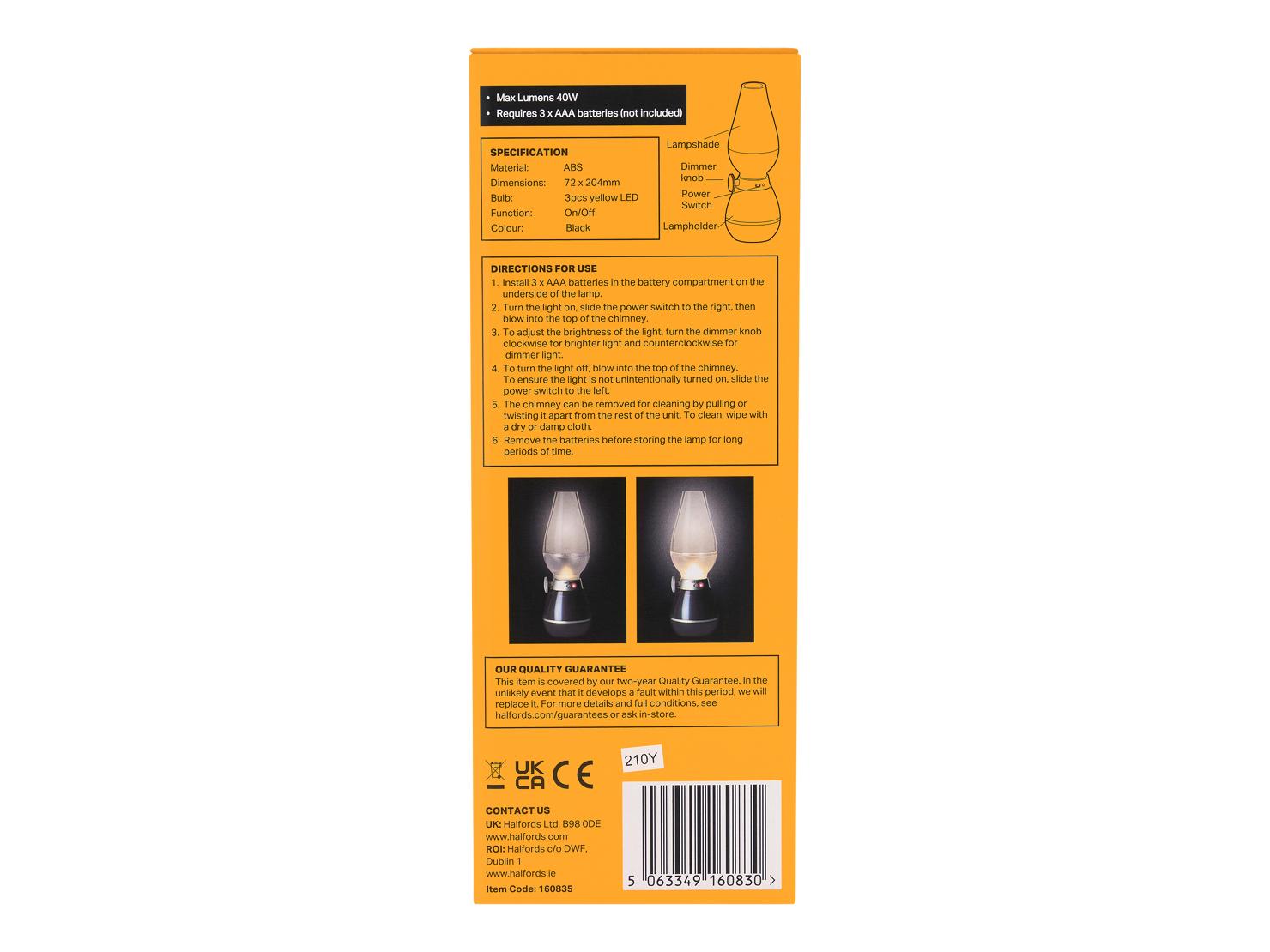 Halfords Blow Lantern