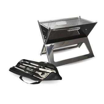 Halfords Foldable BBQ & Utensil Kit Bundle
