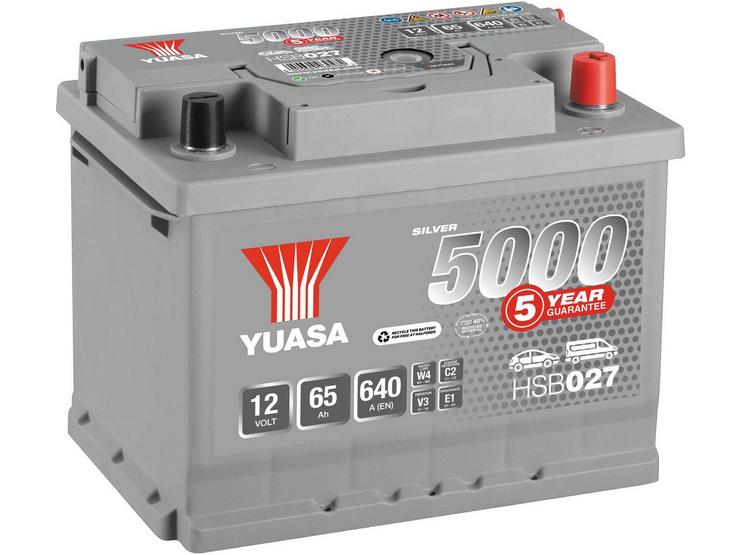 Yuasa HSB013 Silver 12V Car Battery 5 Year Guarantee