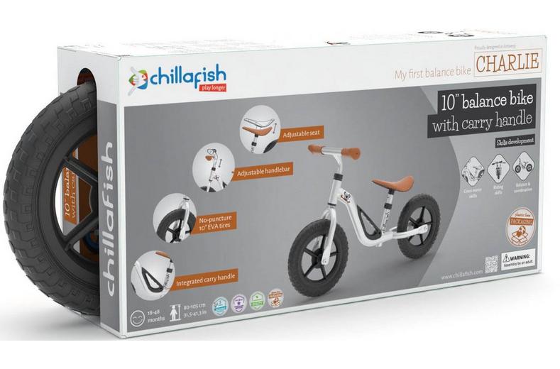 Chillafish Charlie Balance Bike, Silver - 10" Wheel Chillafish Charlie Balance Bike, Silver - 10" Wheel