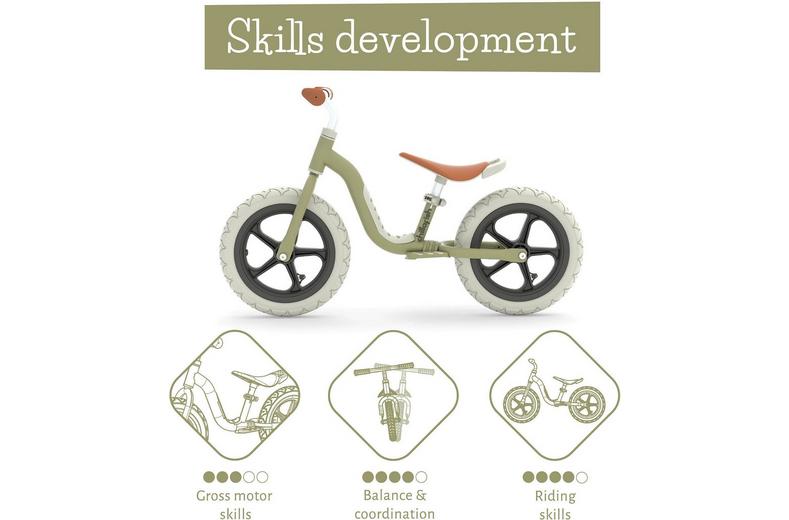 Chillafish Charlie LUX Balance Bike - Olive - 12" Wheel Chillafish Charlie LUX Balance Bike - Olive - 12" Wheel