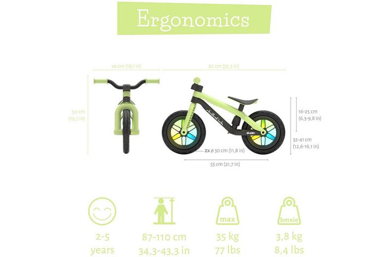 Chillafish BMXie Glow Balance Bike - 12" Wheel Chillafish BMXie Glow Balance Bike - 12" Wheel
