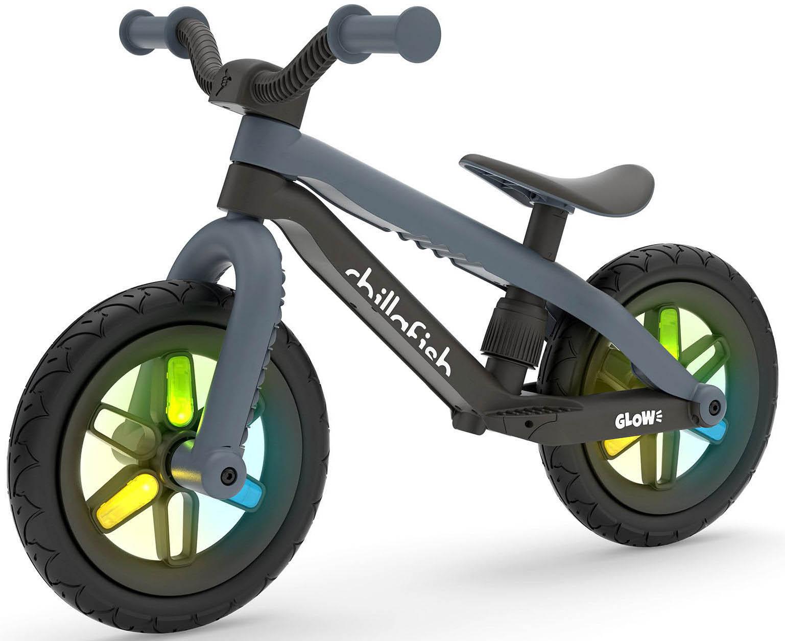 Chillafish BMXie Glow Balance Bike Anthracite 12" Wheel Halfords UK