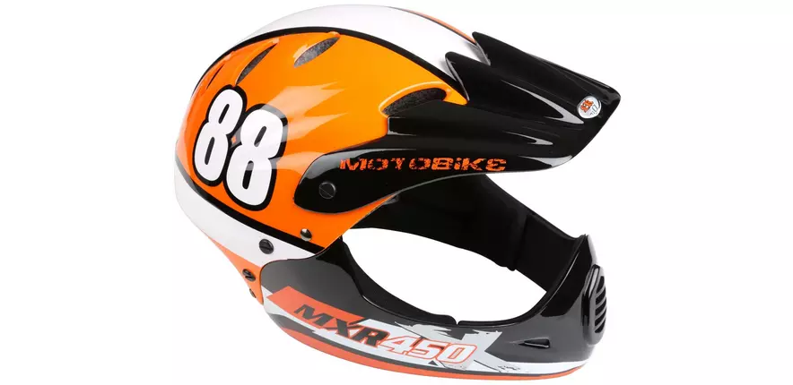 Motobike Mxr450 Full Face Kids Bike Helmet Orange 54 58cm Halfords Uk Motobike Mxr450 Full Face Kids Bike Helmet Orange 54 58cm Halfords Uk