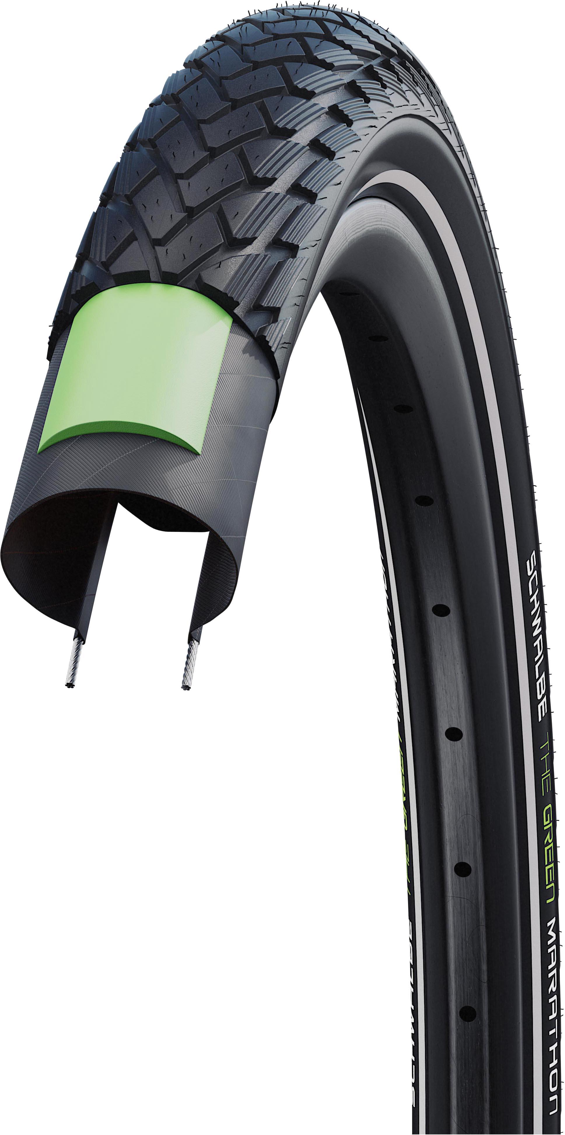 Halfords Schwalbe Green Marathon Bike Tyre, 700X35C | Extra 8% off for BC Members