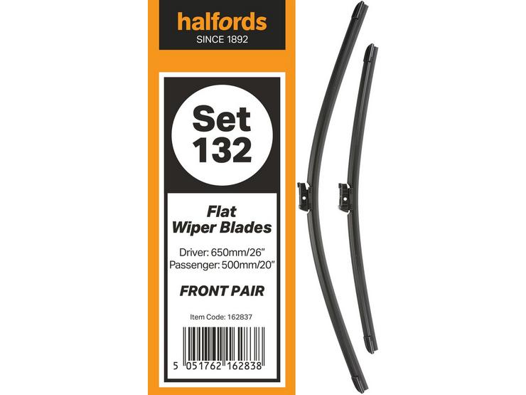 Halfords Set 132 Wiper Blades - Front Pair