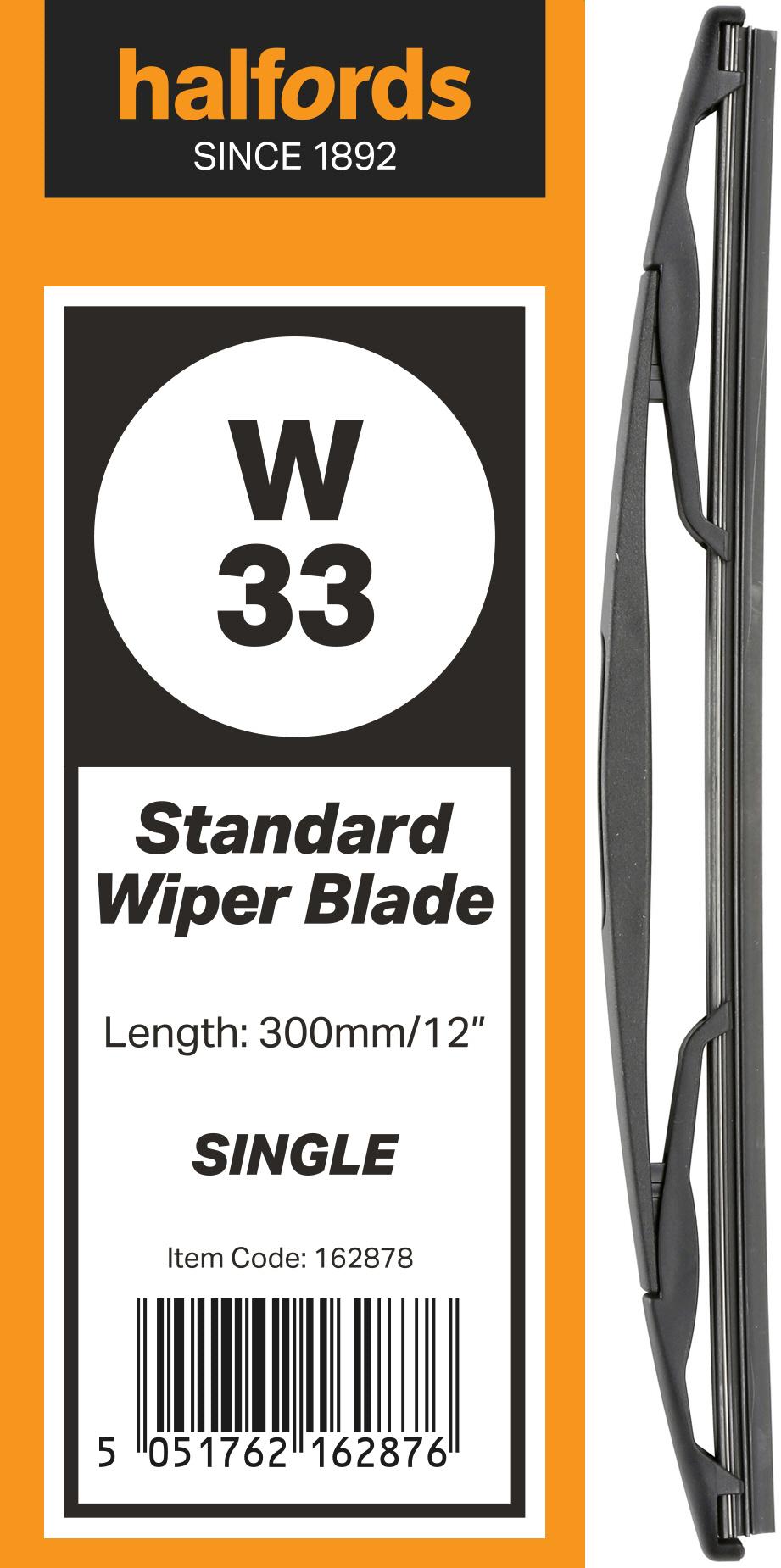 Halfords W33 Wiper Blade - Single