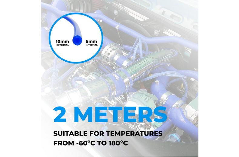 Blue Silicone Hose 2m 5mm ID Blue Silicone Hose 2m 5mm ID