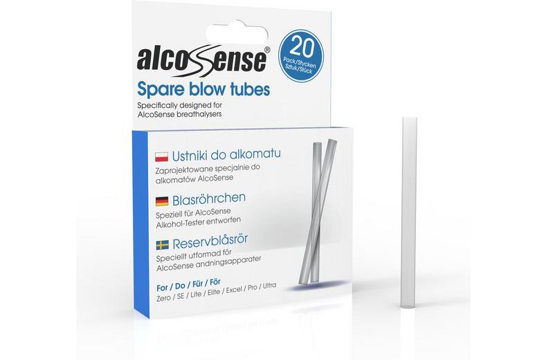 AlcoSense Breathalyser Blow Tubes x 20 AlcoSense Breathalyser Blow Tubes x 20