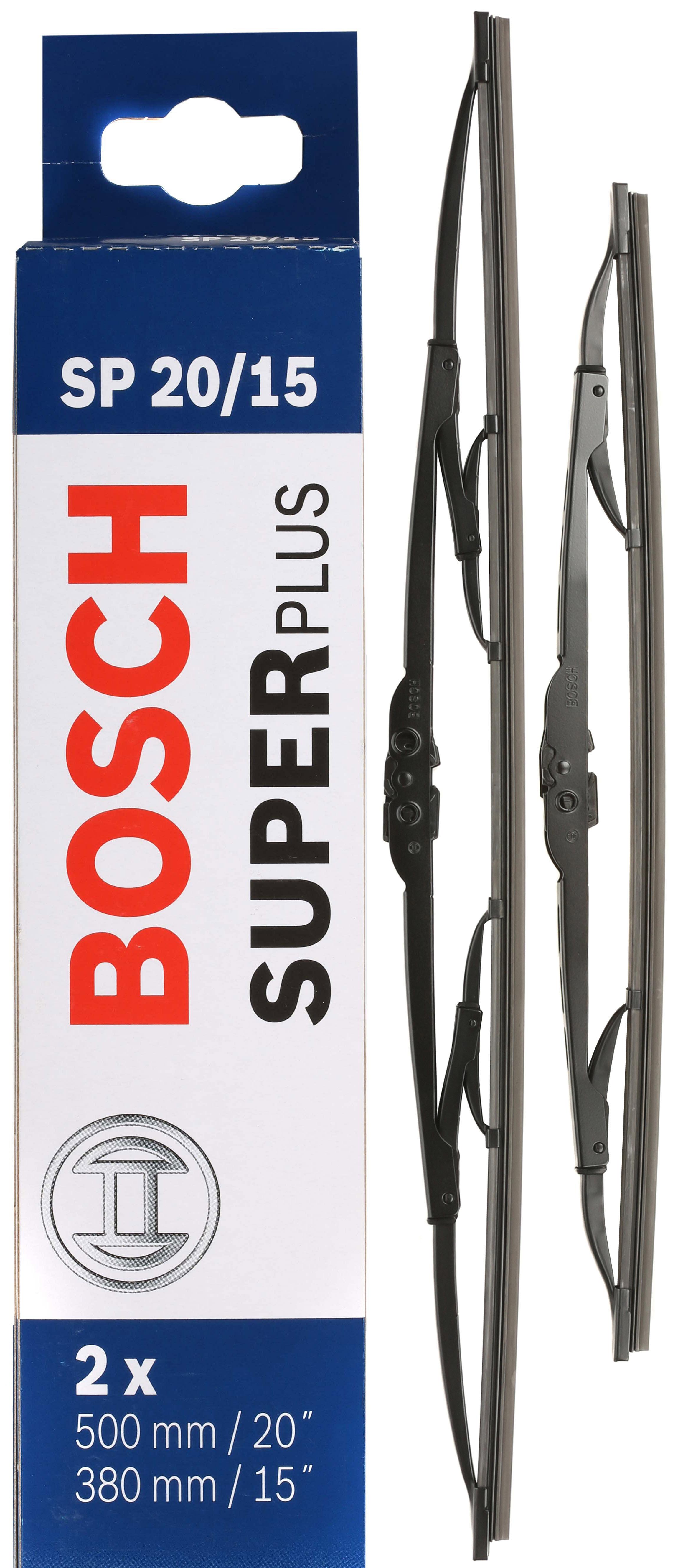 Bosch Sp20/15 Wiper Blades - Front Pair