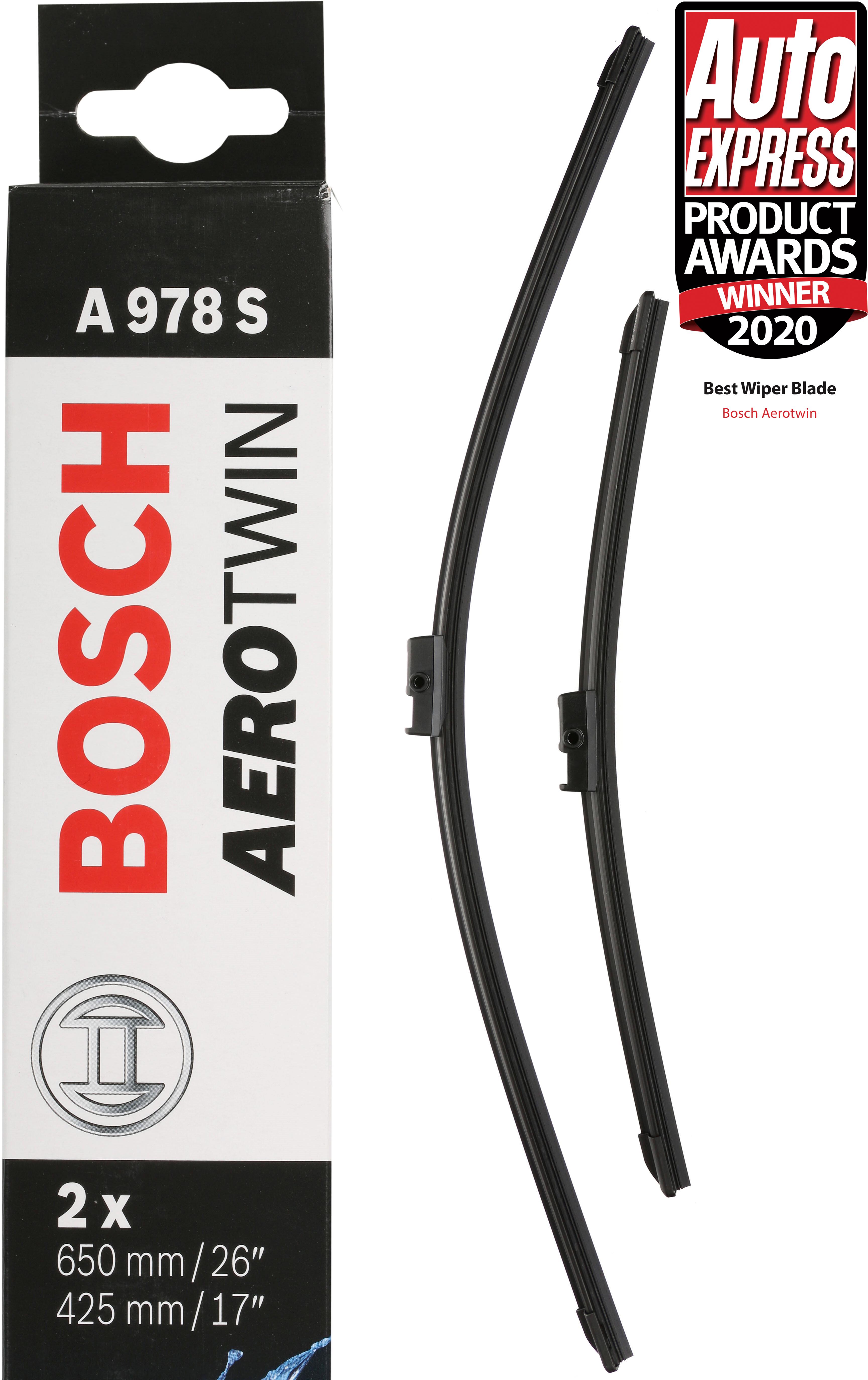 Bosch A978S Wiper Blades - Front Pair