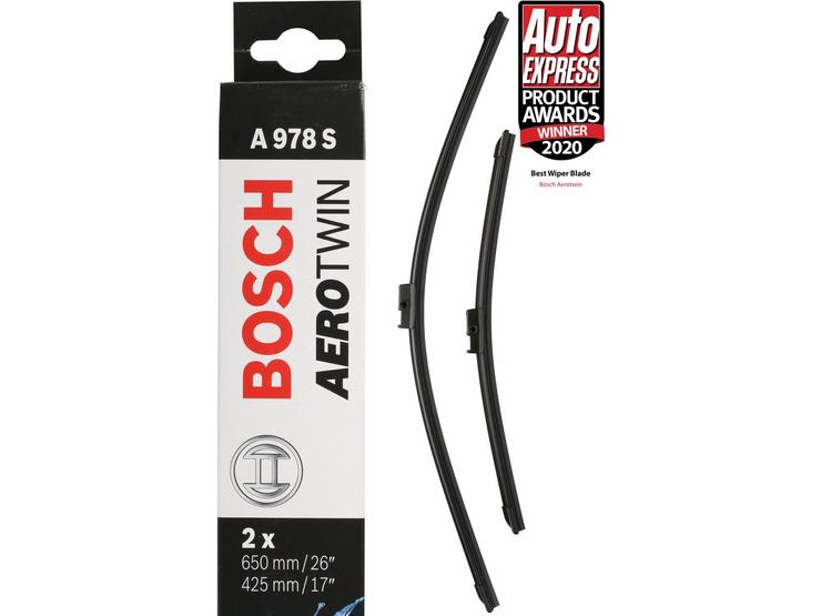 Bosch A978S Wiper Blades - Front Pair