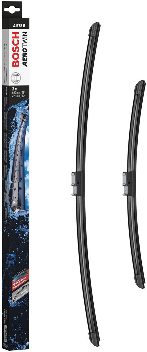 Bosch A978S Wiper Blades - Front Pair
