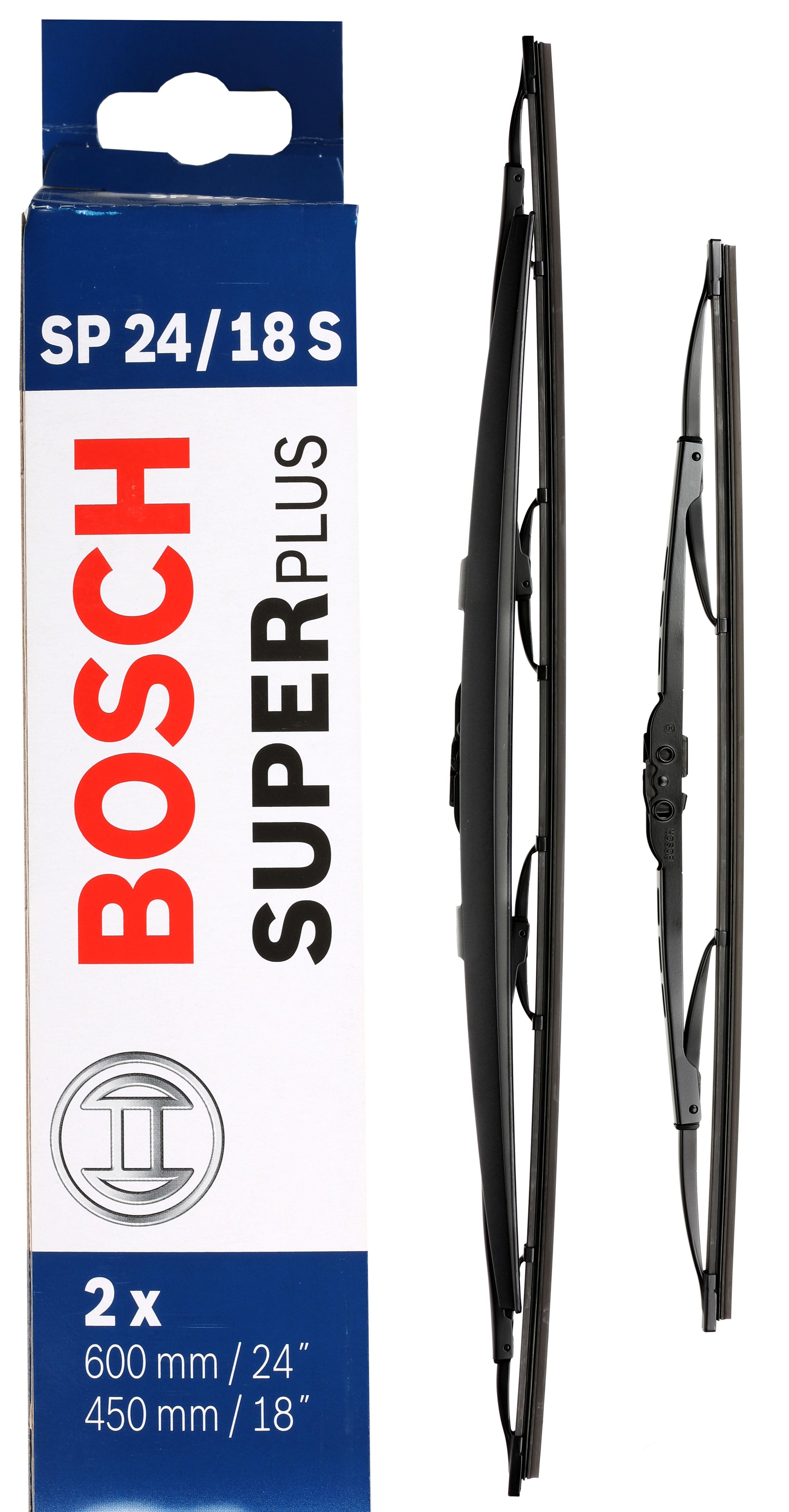 Rally Euro Twin 18” Windshield Wiper Blades – Black – 16in Size Available – Pack Of 2