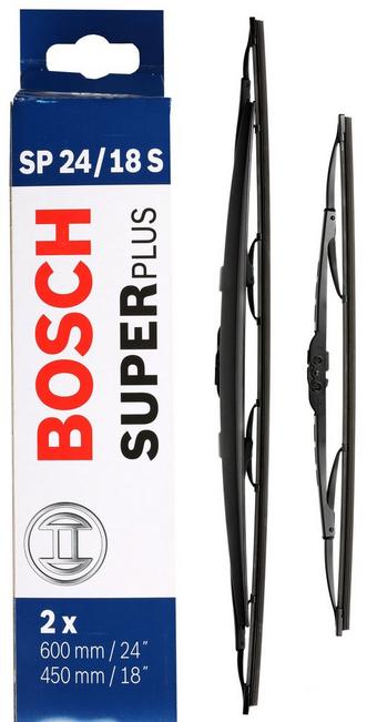 Bosch SP24/18S Wiper Blades - Front Pair