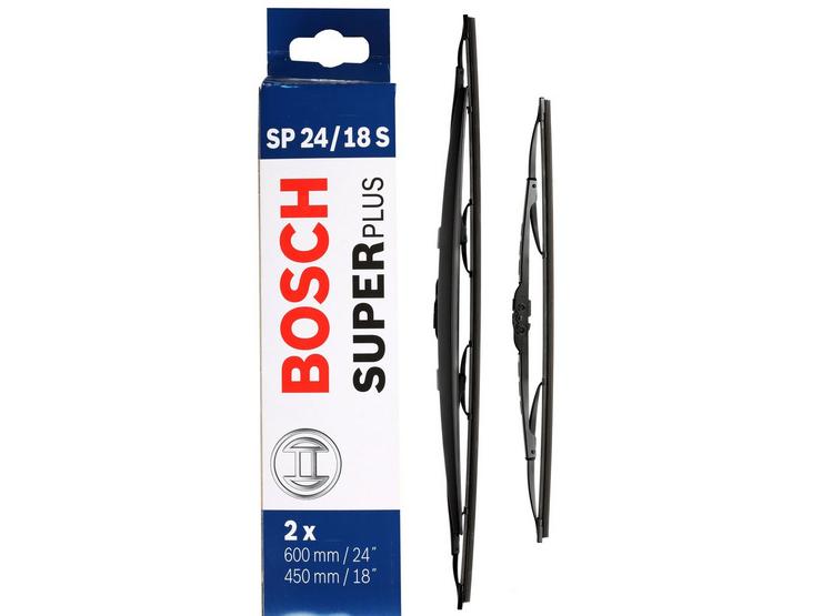 Bosch SP24/18S Wiper Blades - Front Pair