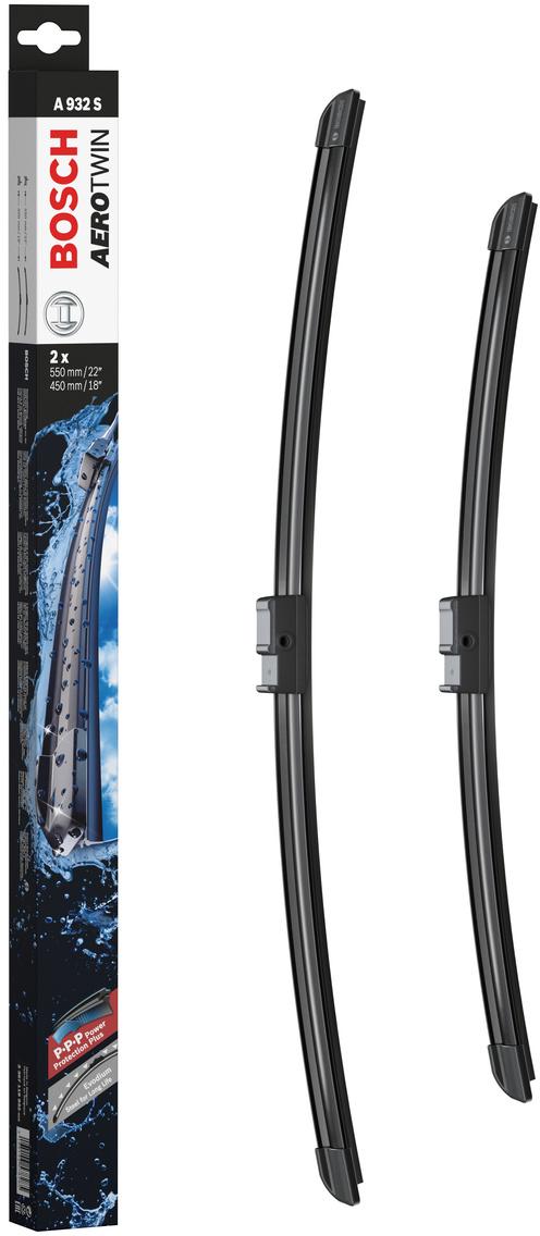 Bosch A932S Wiper Blades - Front Pair
