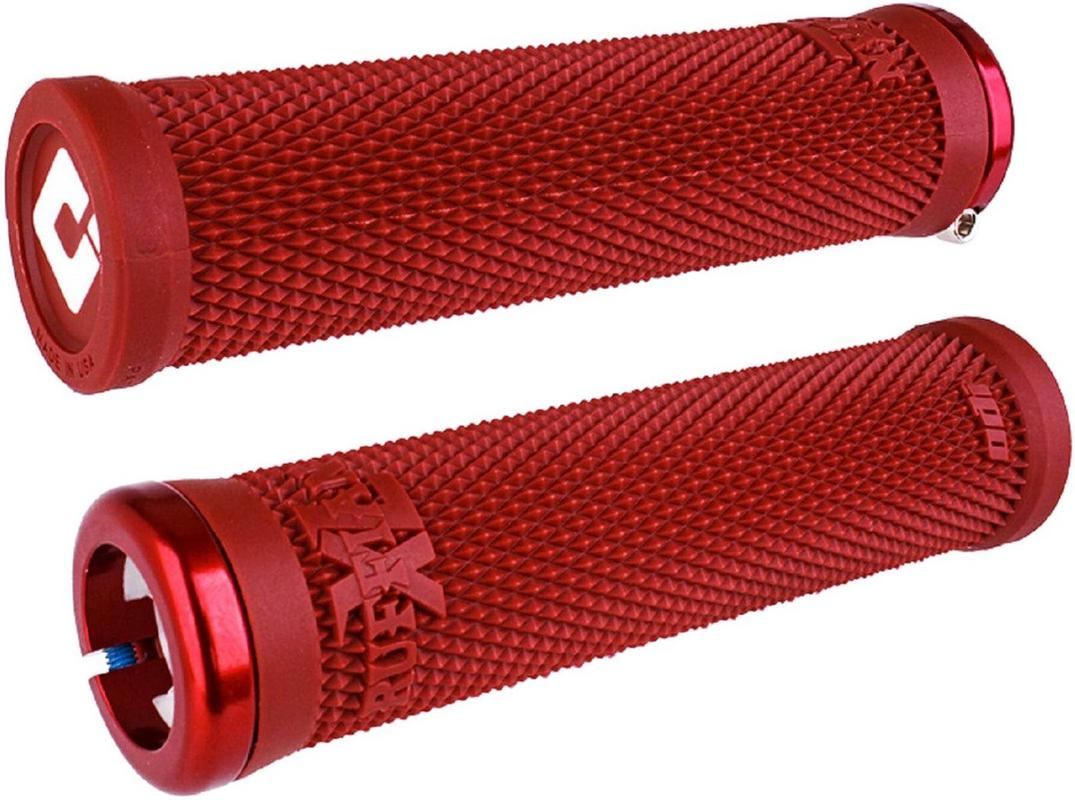 Halfords ODI Odi Ruffian Xl V2.1 Lock On Mtb Grips, 135Mm, Red | Extra 8% off for BC Members