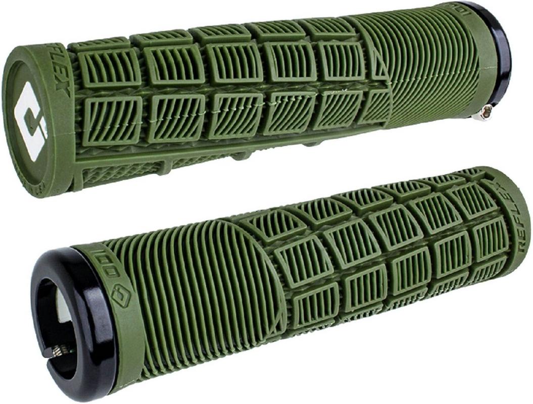 Halfords ODI Odi Reflex Lock On Mtb Grips, 135Mm, Army Green | Extra 8% off for BC Members