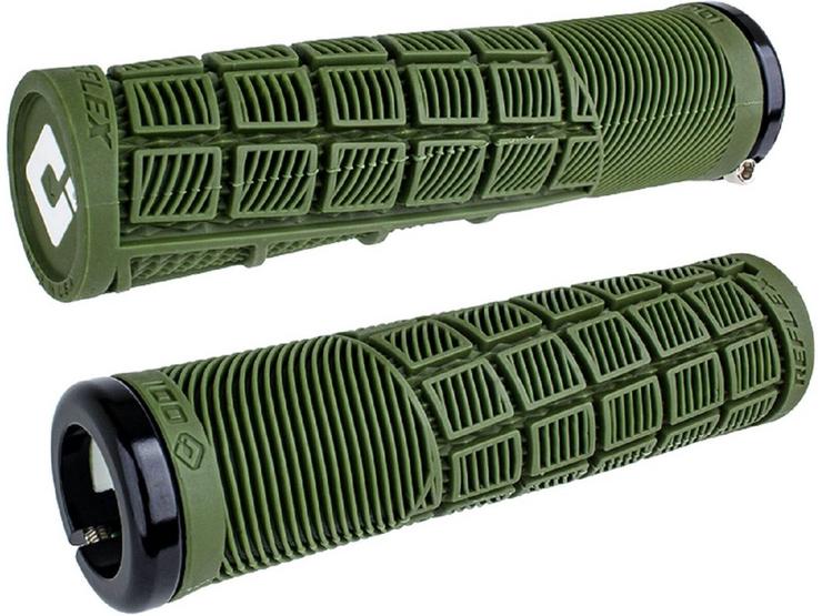 ODI Reflex Lock On MTB Grips, 135mm, Army Green