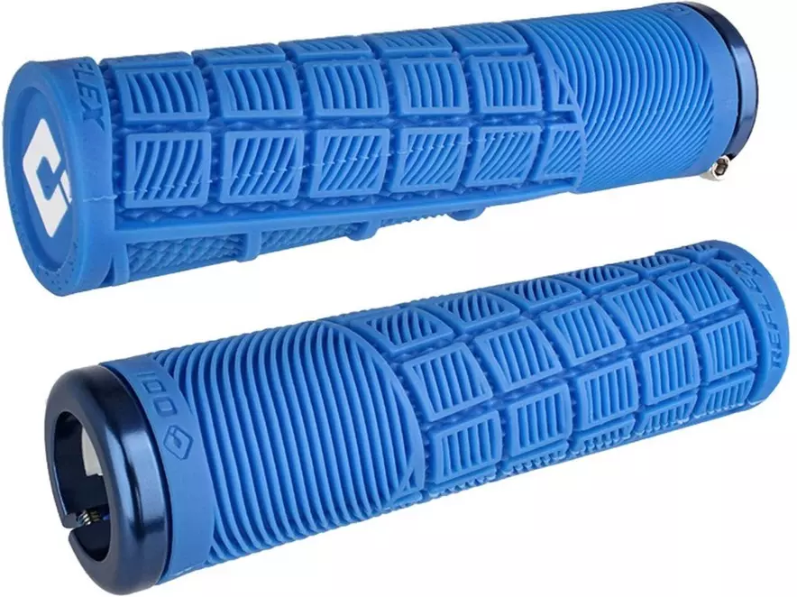 Bike store grips blue