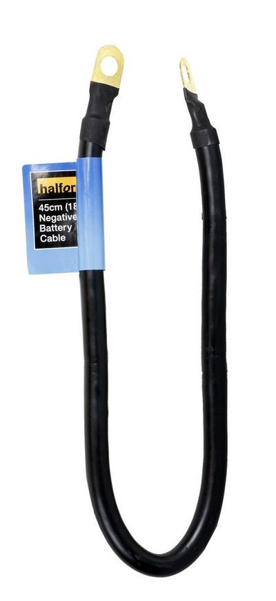 Halfords Negative Battery Cable 45cm (18") Halfords Negative Battery Cable 45cm (18")