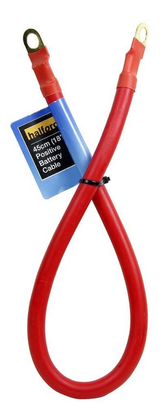 Halfords Positive Battery Cable 45cm (18")