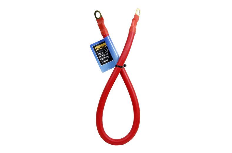 Halfords Positive Battery Cable 45cm (18") Halfords Positive Battery Cable 45cm (18")