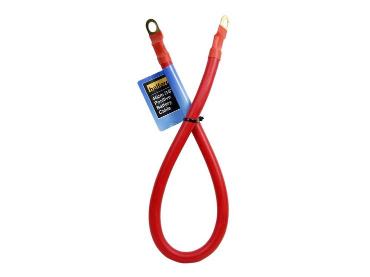 Halfords Positive Battery Cable 45cm (18")