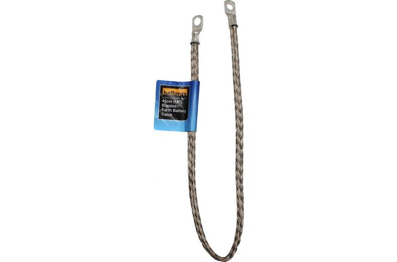 Halfords Braided Earth Battery Cable 45cm (18") Halfords Braided Earth Battery Cable 45cm (18")