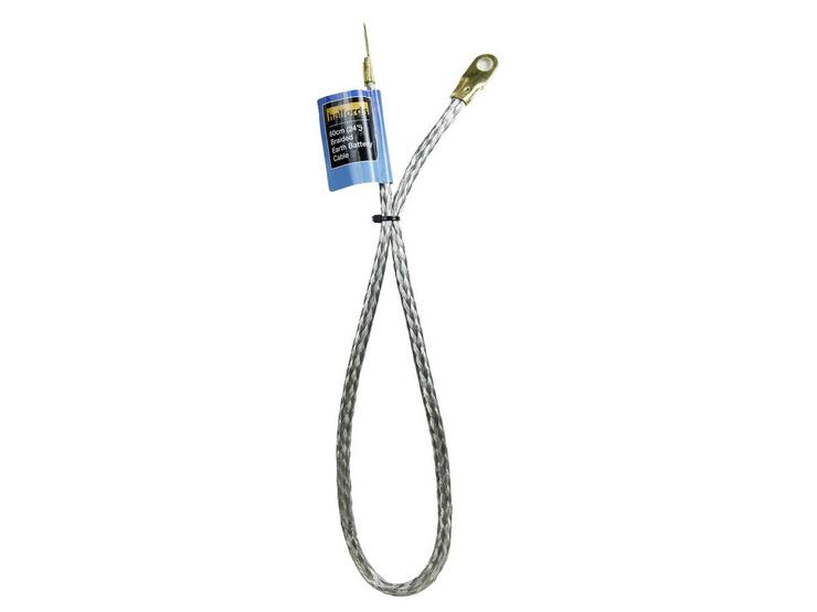 Halfords Braided Earth Battery Cable 60cm (24")