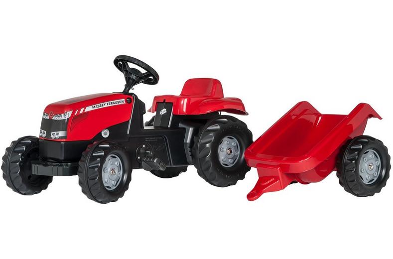 Rolly Kid Massey Ferguson Tractor & Trailer Pedal Ride On Rolly Kid Massey Ferguson Tractor & Trailer Pedal Ride On