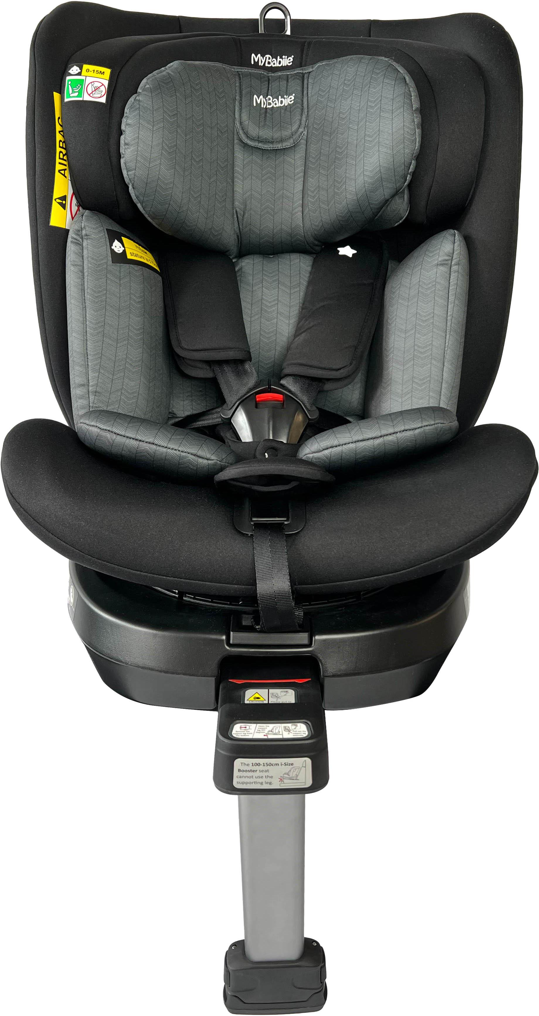 My Babiie Group 0+1/2/3/Spin Black iSize Car Seat (Halfords Exclusive