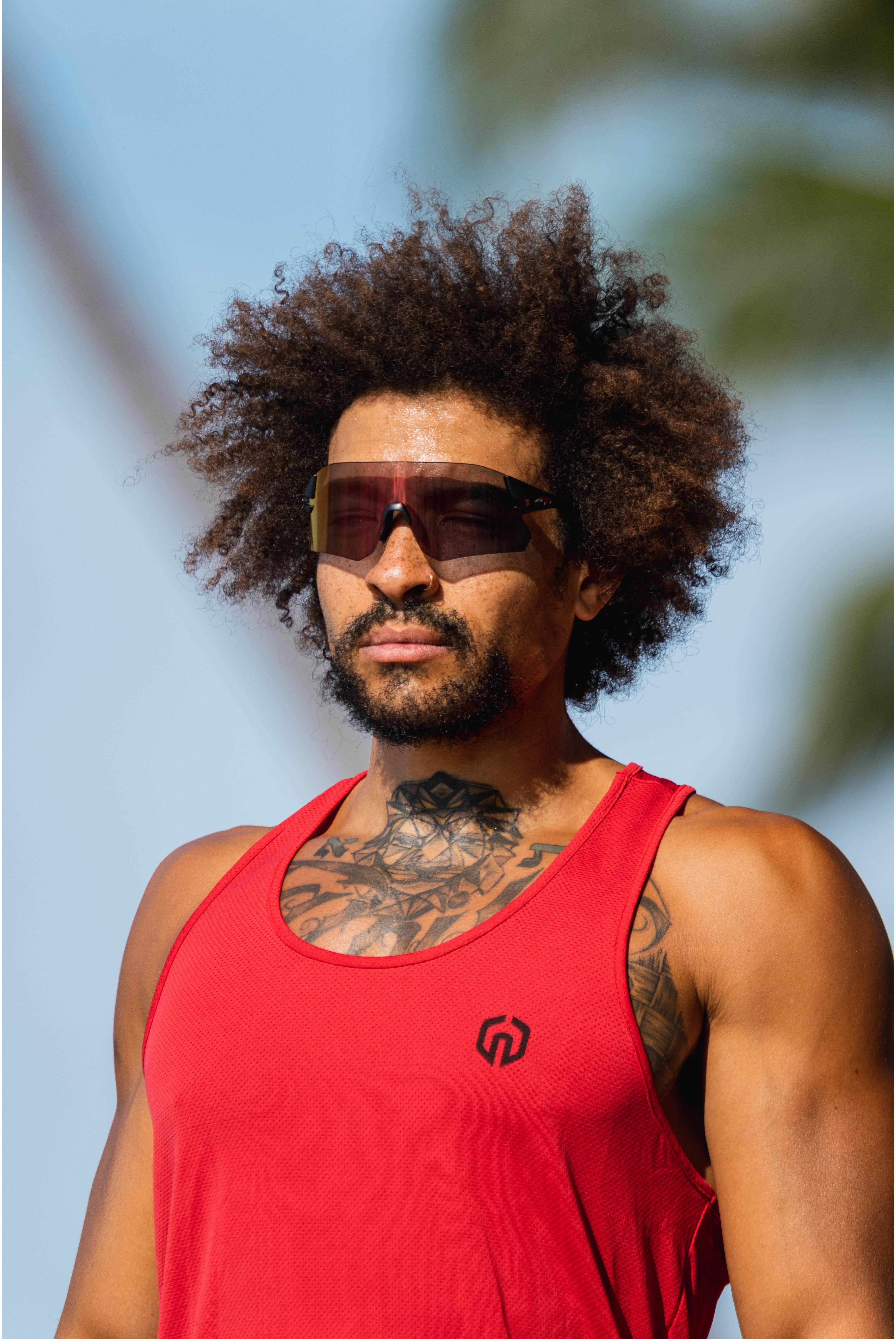 Tifosi  Rail Fototec Lens Matte Black/Clarion Red Sunglasses