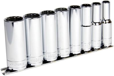 Halfords Advanced 8 Piece Deep Socket Rail 3/8" Halfords Advanced 8 Piece Deep Socket Rail 3/8"