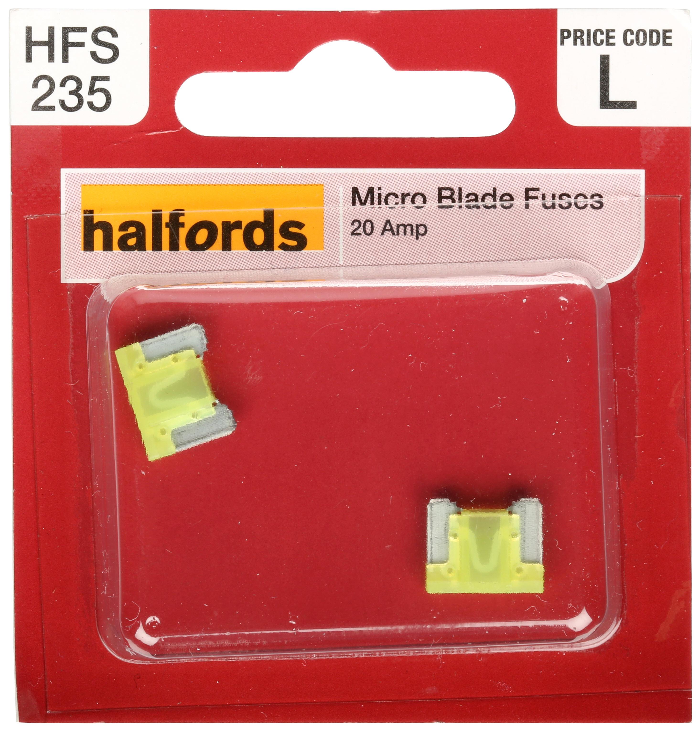 Halfords Micro Blade Fuse 20 Amp (HFS235)