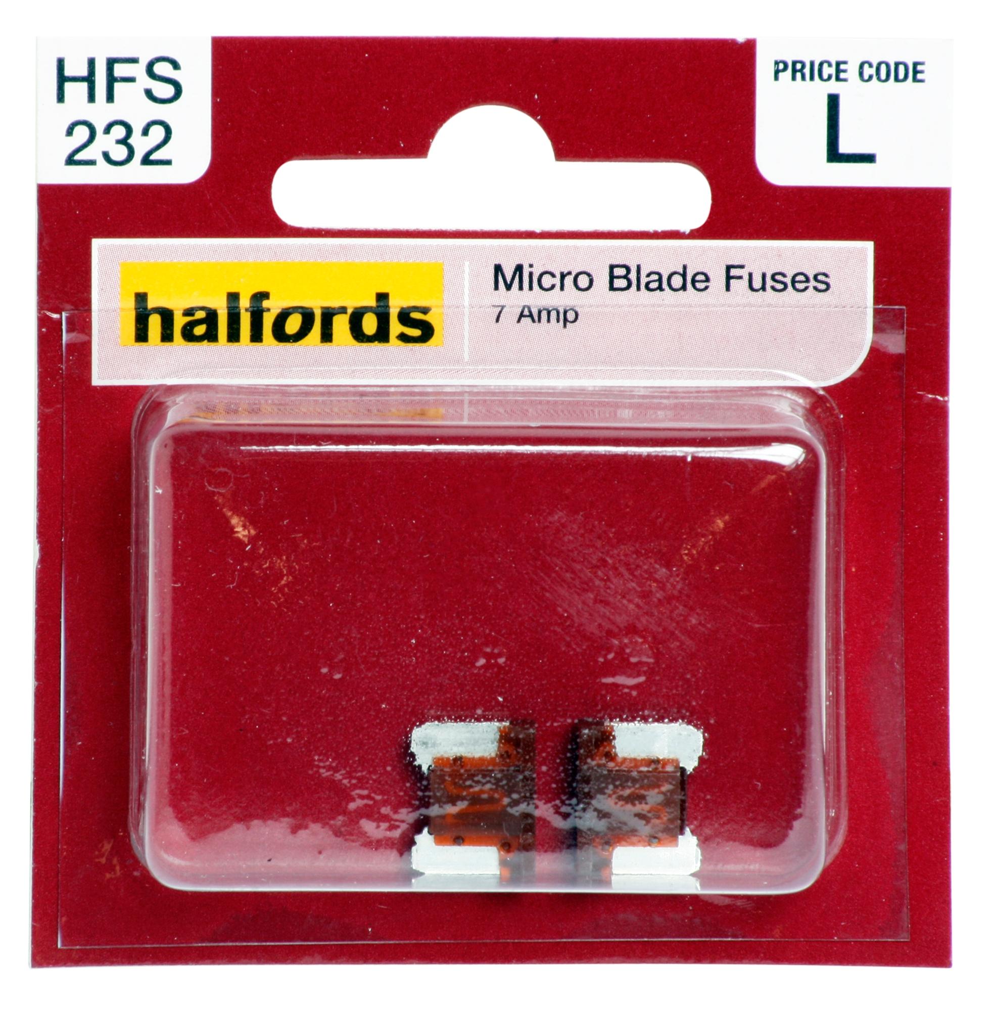 Halfords Micro Blade Fuses 7.5 Amp (HFS232)