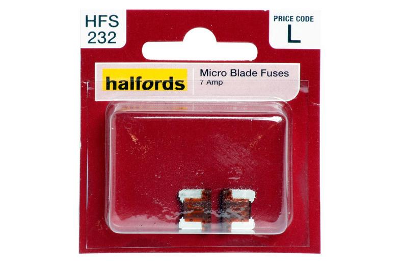Halfords Micro Blade Fuses 7.5 Amp (HFS232) Halfords Micro Blade Fuses 7.5 Amp (HFS232)