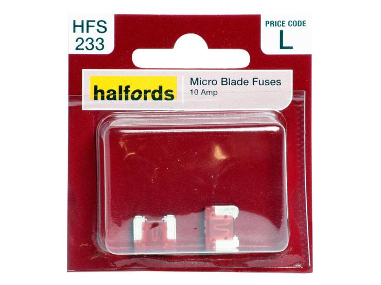 Halfords Micro Blade Fuse 10 Amp (HFS233)