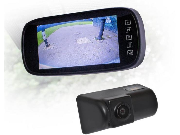 Motormax Mirror Monitor and Ford Reverse Camera Kit with 105° Viewing Angle