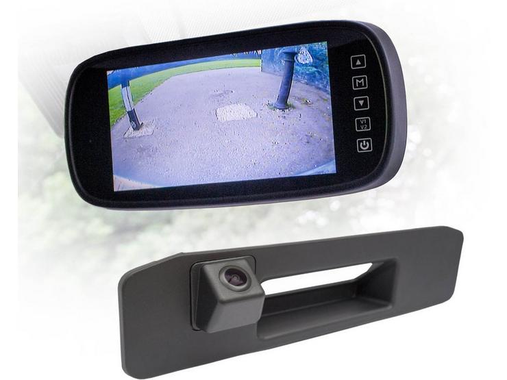Motormax Mirror Monitor and Mercedes Reverse Camera Kit with 105° Viewing Angle
