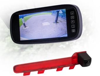 Motormax Mirror Monitor and Volkswagen Reverse Camera Kit with 170° Viewing Angle