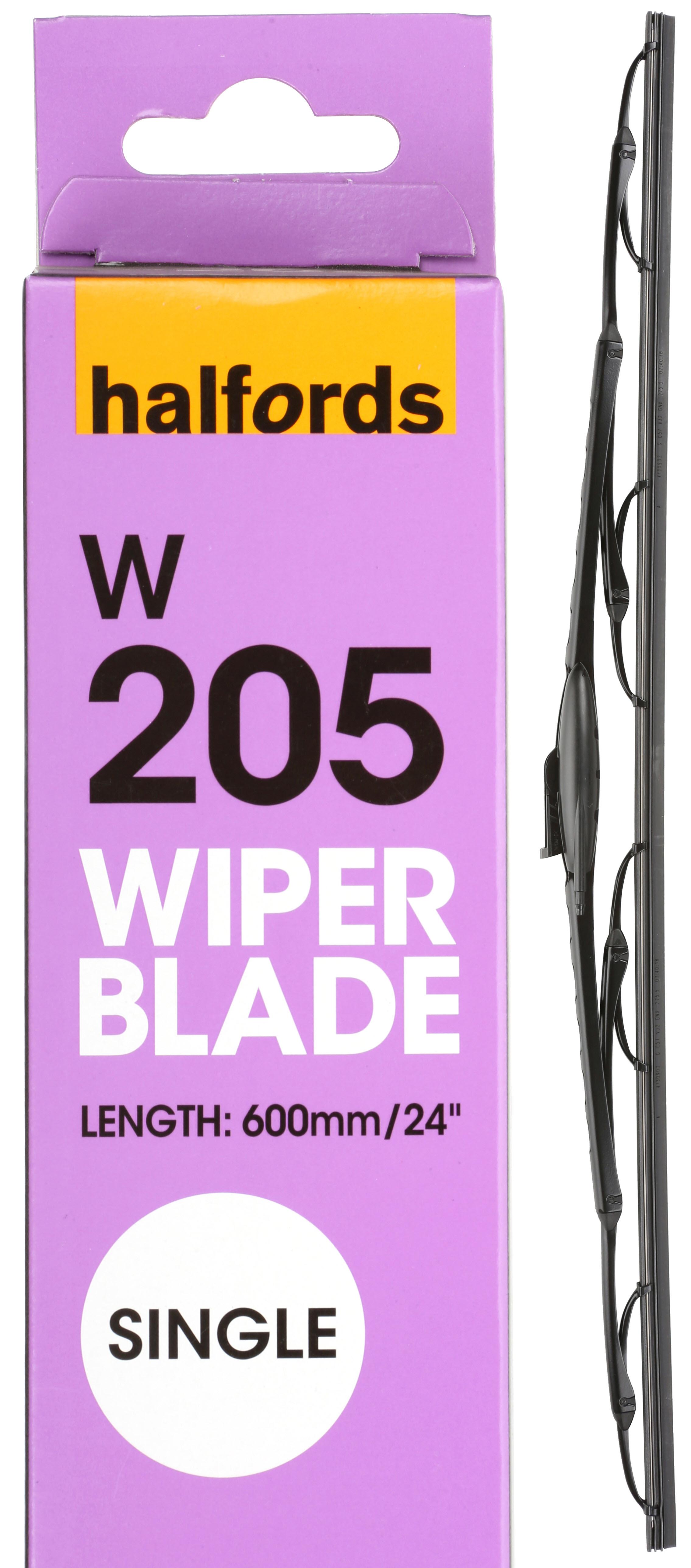 Halfords Essentials Single Wiper Blade W205 24" Halfords UK