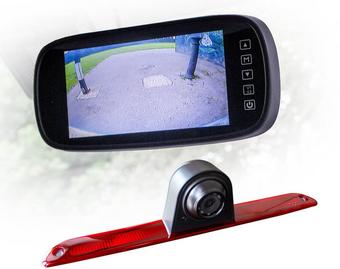 Motormax Mirror Monitor and Mercedes, Volkswagen Reverse Camera Kit with 120° Viewing Angle