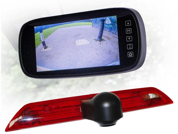 Motormax Mirror Monitor and Ford Reverse Camera Kit with 120° Viewing Angle