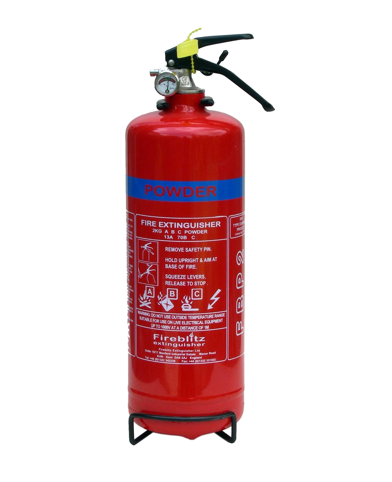 Fireblitz Fbp2 2Kg Abc Dry Powder Fire Extinguisher