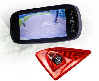 Motormax Mirror Monitor and Renault, Nissan, Vauxhall Reverse Camera Kit with 120° Viewing Angle