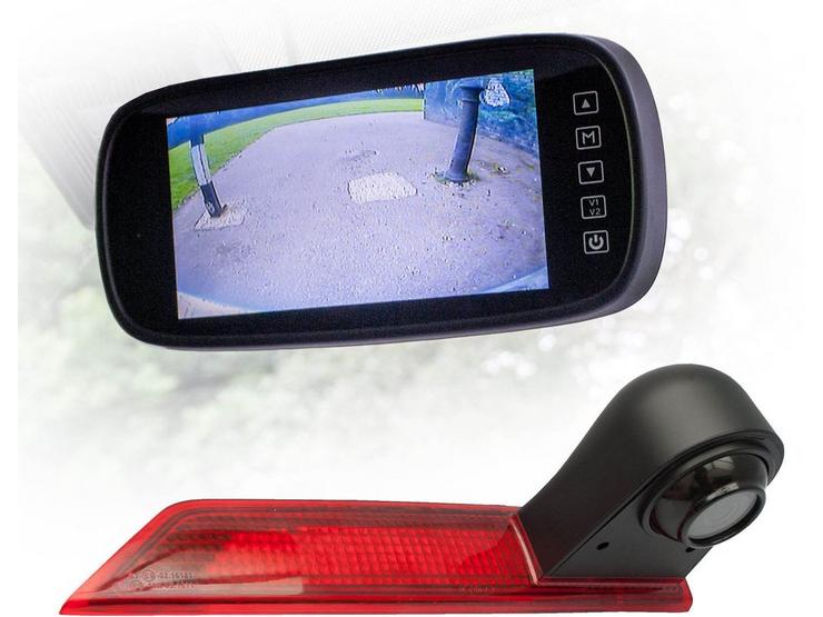 Motormax Mirror Monitor and Ford Reverse Camera Kit with 120° Viewing Angle