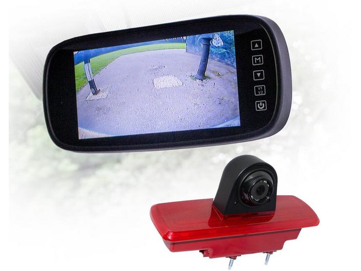 Motormax Mirror Monitor and Renault, Vauxhall Reverse Camera Kit with 115° Viewing Angle