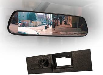 Motormax Mirror Monitor and Ford Reverse Camera Kit with 105° Viewing Angle
